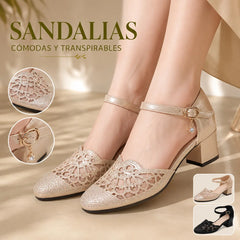 💞【35~40】Nuevas y elegantes sandalias de tacón bajo para