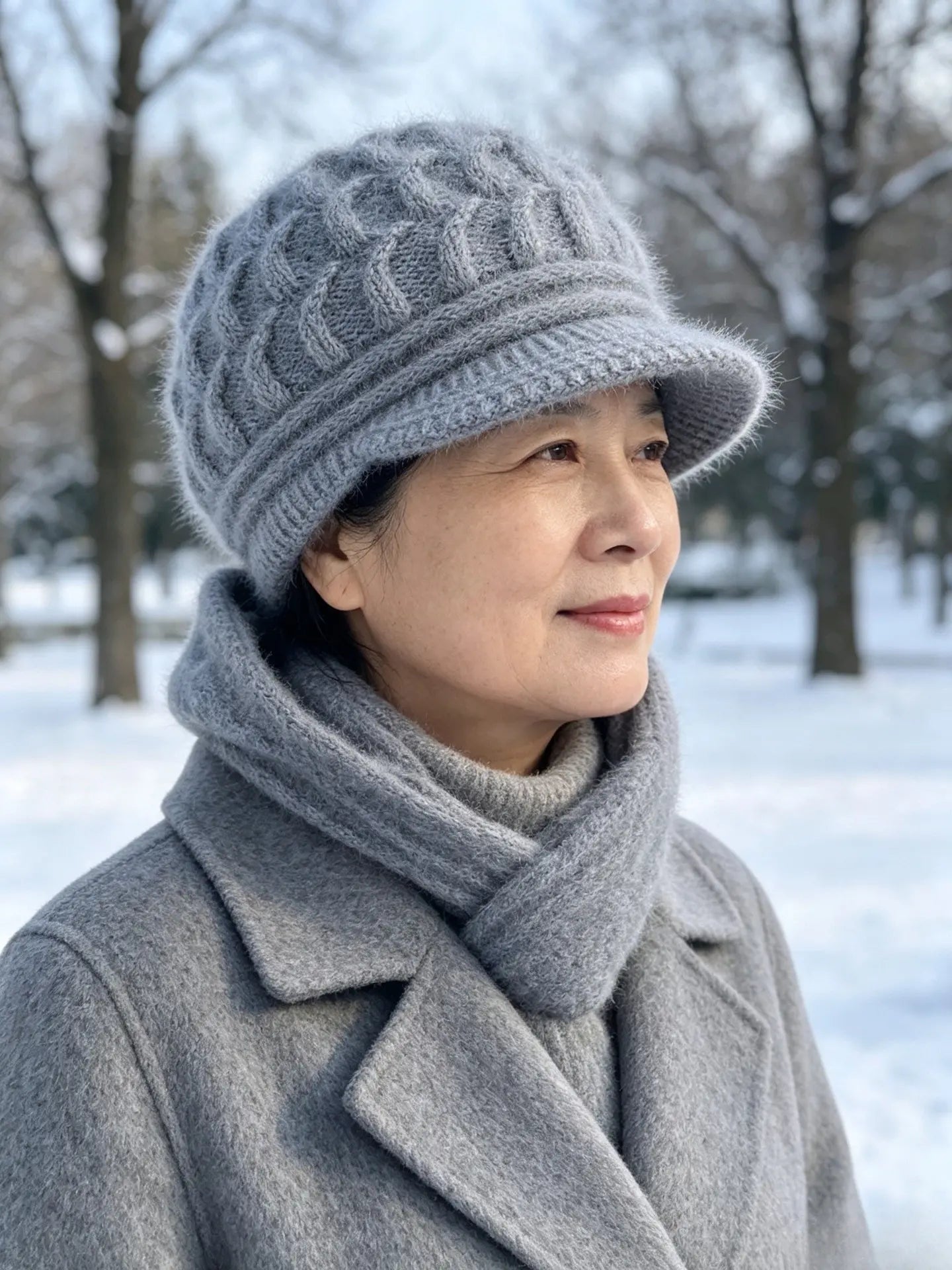 🎁❤️Gorro de punto cómodo con visera