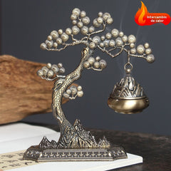🌲 Quemador de Incienso con Diseño de Pino ✨ Elegante Decoración para el Hogar