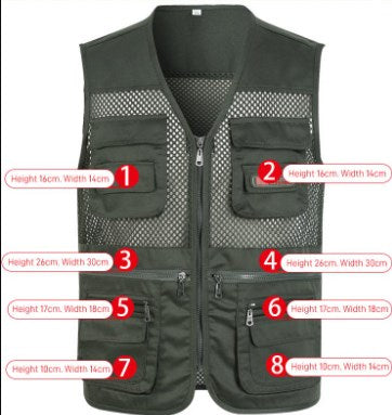 🔥【XL-4XL】Chaleco sencillo y funcional con múltiples bolsillos
