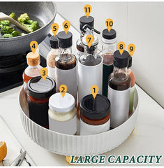 🔥Estante de almacenamiento de cocina multifuncional giratorio de 360°