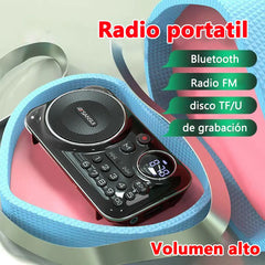 【💥Poslední den, sleva 50 %!】✨Přenosné rádio s Bluetooth, hudební přehrávač, podporuje paměťové karty a USB flash disky.