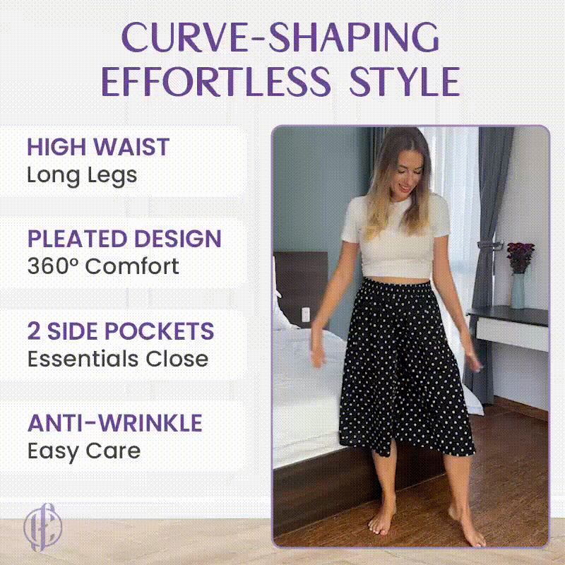😍【Compre 1 y obtenga 1 gratis】 Pantalones anchos de cintura alta