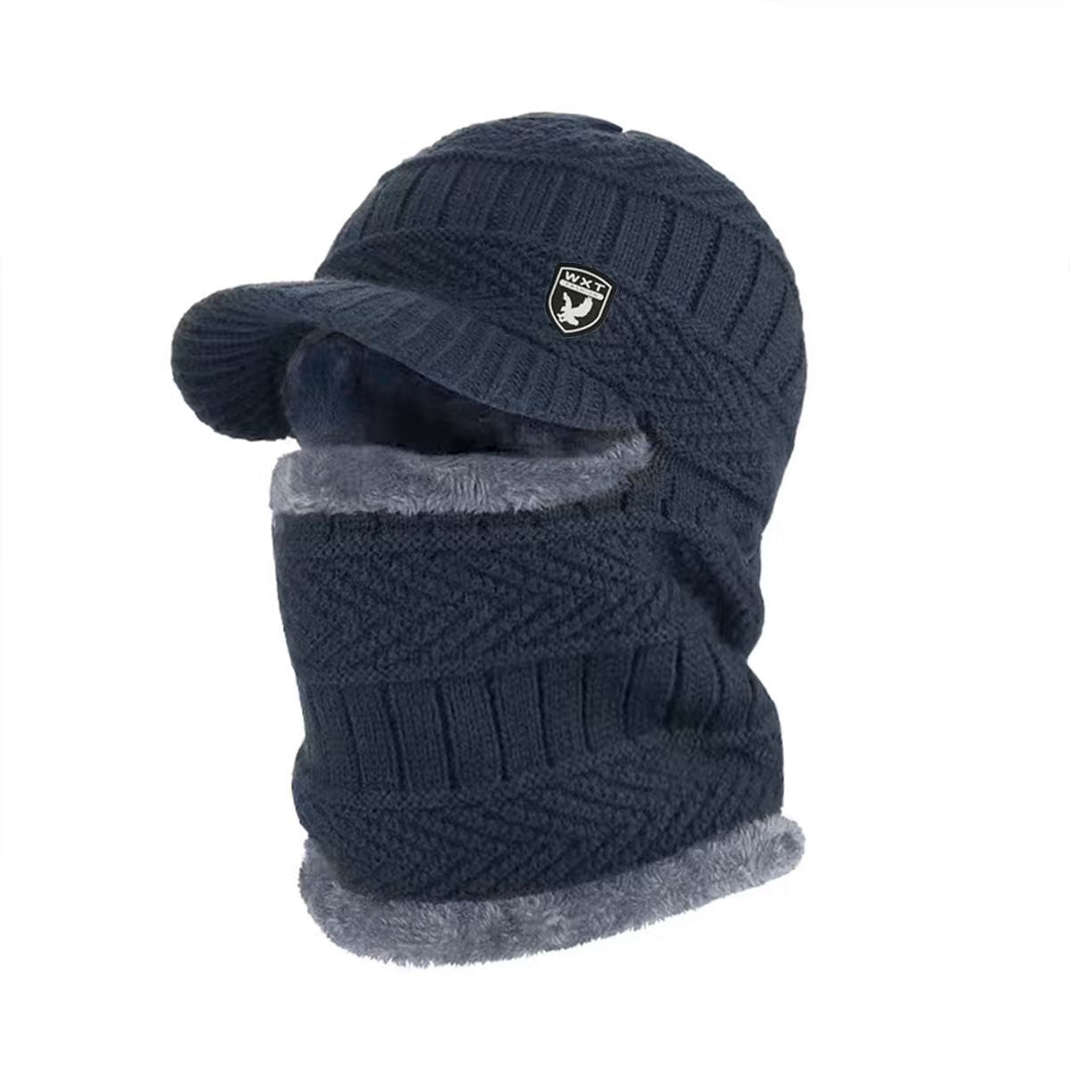🔥Gorro de lana grueso de una sola pieza, resistente al viento, para exteriores.