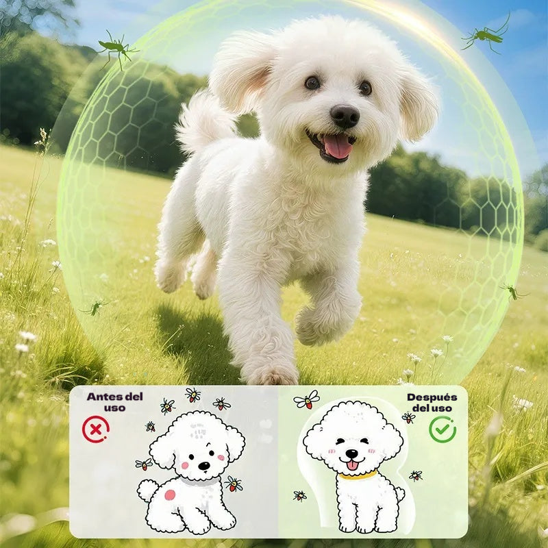🐾Limpiador de piel suave para mascotas y repelente de insectos en spray.