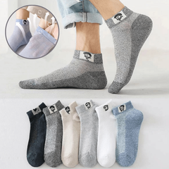 🔥🧦【10 pares】(Tallas 35-48) Calcetines cortos transpirables y resistentes al olor para hombre, nuevos para el verano