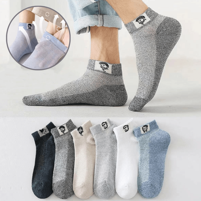 🔥🧦【10 pares】（35-42）Nuevos Calcetines Desodorante Transpirables Para Hombre