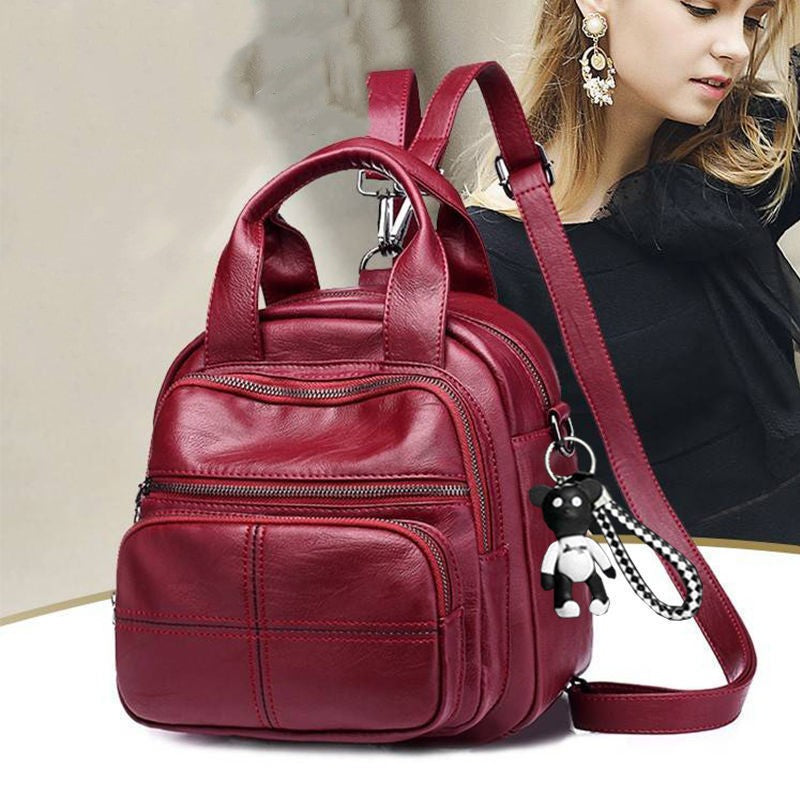 👜 2026 Nuevo bolso bandolera de cuero suave multifunción para mujer, elegante y práctico