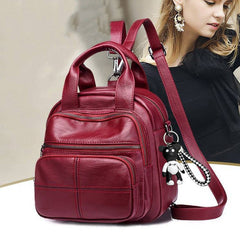 👜 2026 Nuevo bolso bandolera de cuero suave multifunción para mujer, elegante y práctico