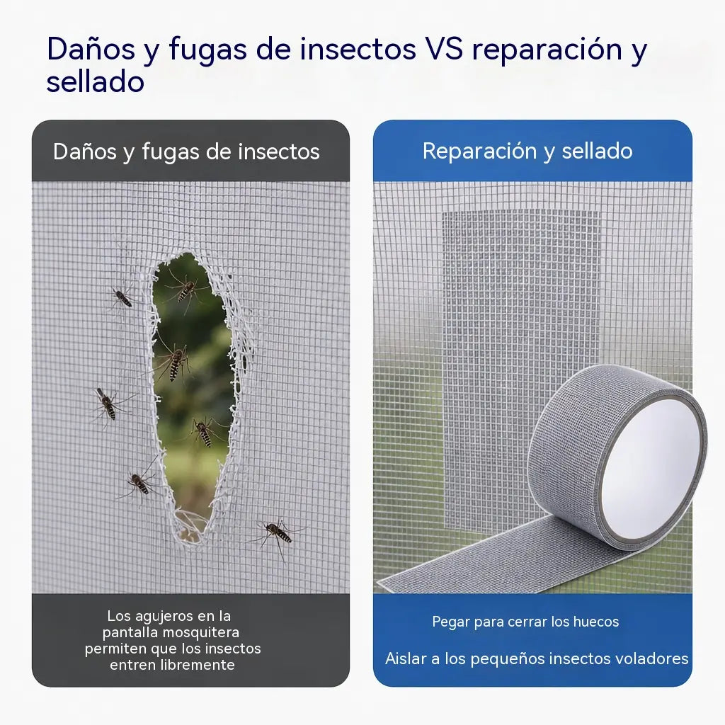 【🔥2 piezas-50 mm de ancho * 2 m de largo】Cinta reparadora para mosquiteras