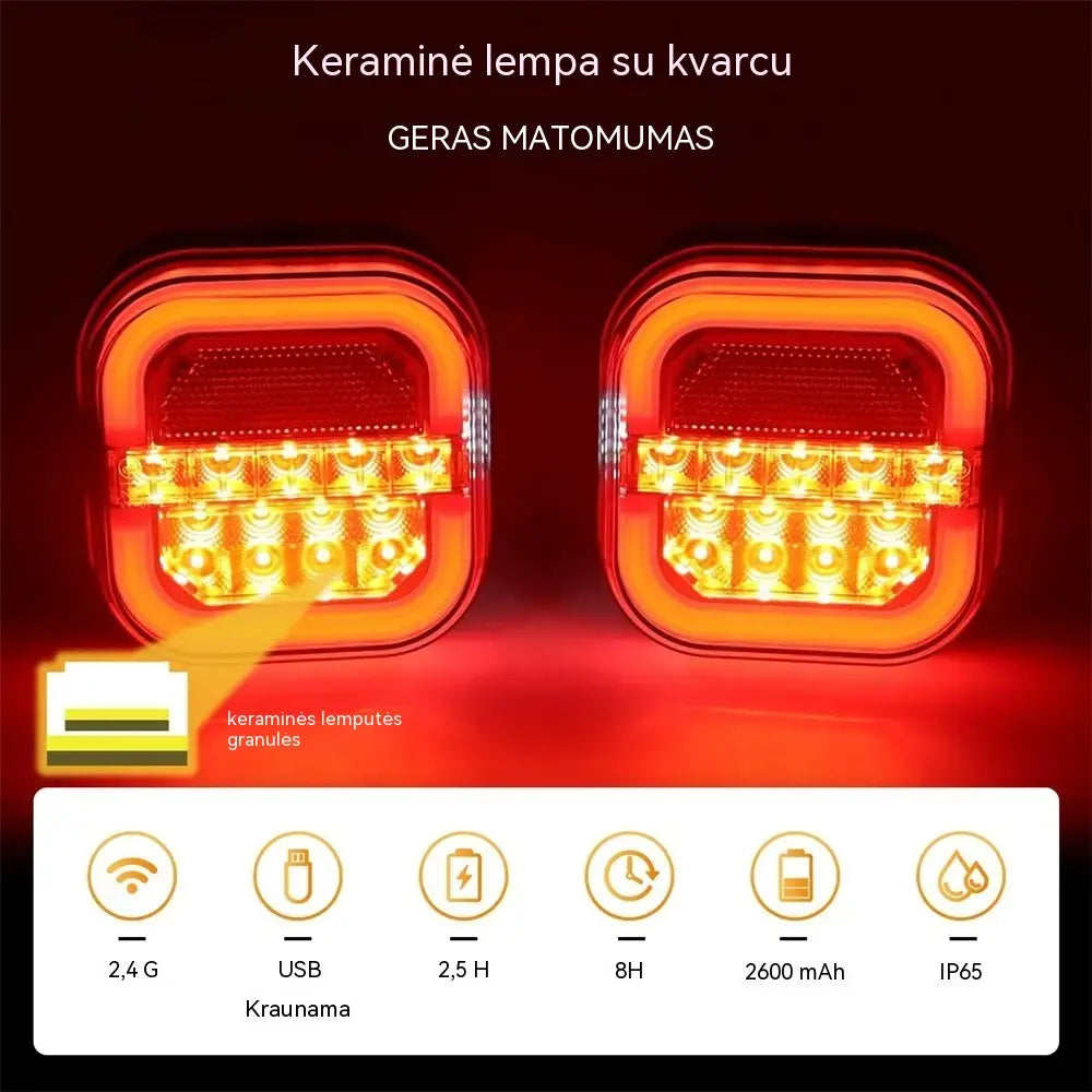 🚦【Universalūs 12 V / 24 V】🚦 LED žibintai automobilių priekaboms