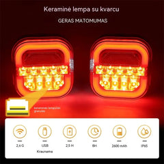 🚦【Universalūs 12 V / 24 V】🚦 LED žibintai automobilių priekaboms