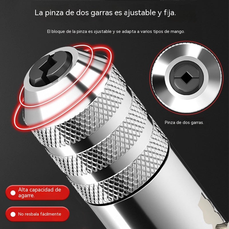 🔧Llave de trinquete ajustable para machos de roscar, herramienta de roscado extendida