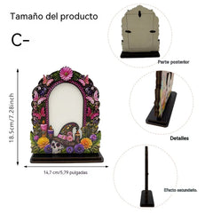 ❤️Decoración tradicional de madera para fotos del Día de los Muertos