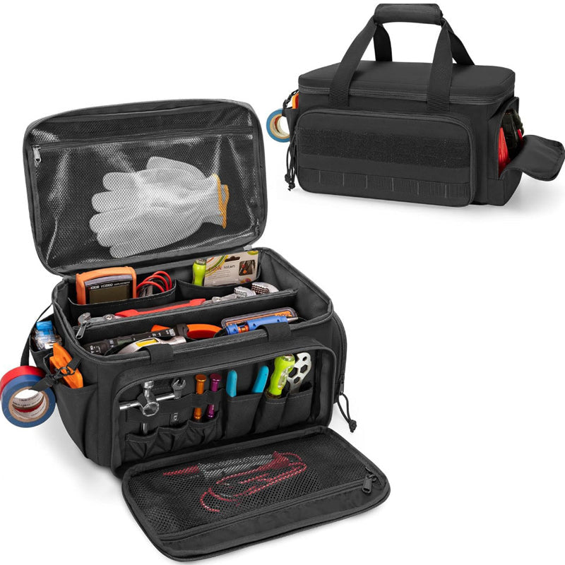 🔥 ¡Oferta imperdible con 50% de descuento! 🔥 Bolsa de herramientas de lona resistente de 14 pulgadas.