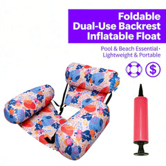 💦📢 Sofá flotante plegable con respaldo