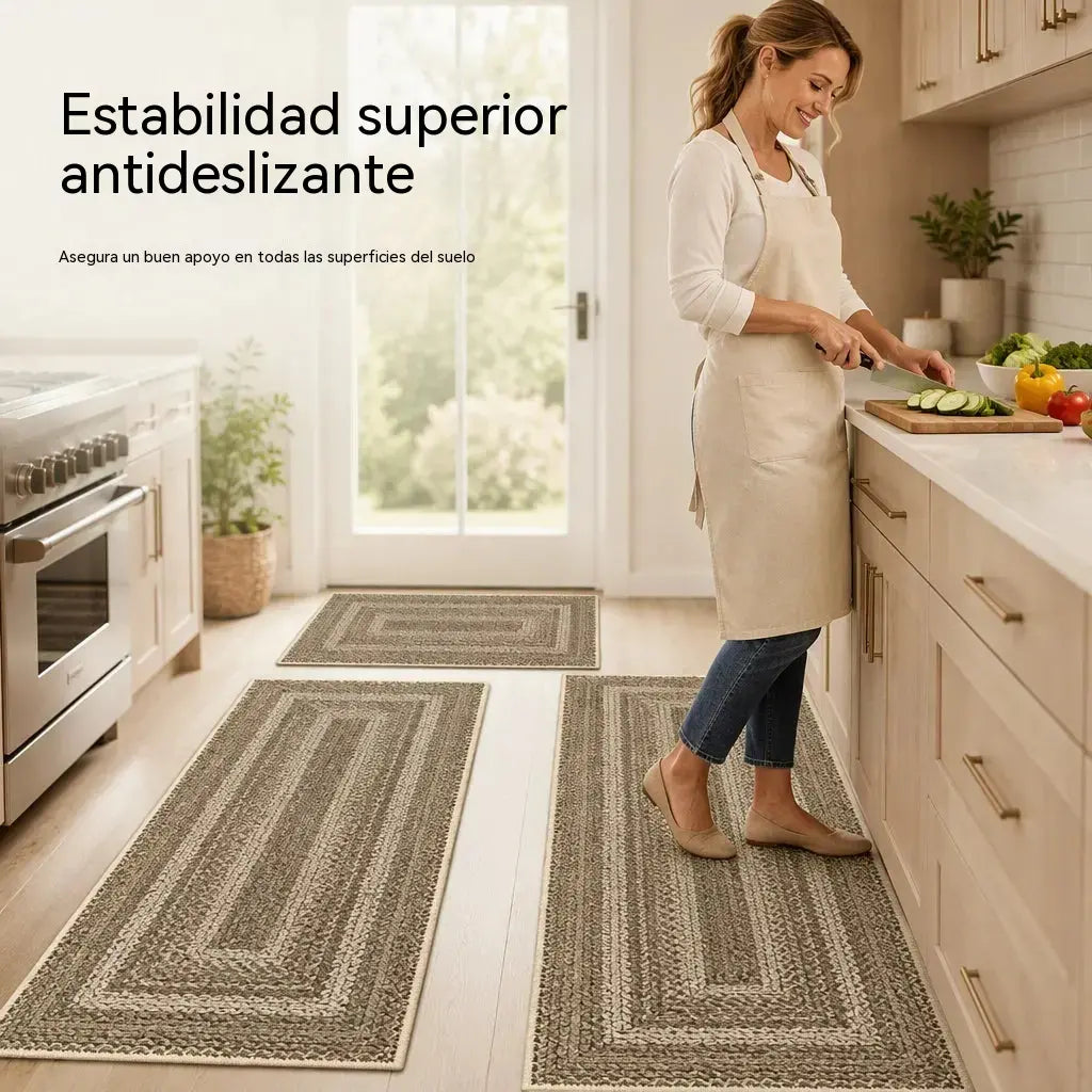 📢📢¡40% de descuento por tiempo limitado! 【40*60+40*120cm】⏰Elegante alfombra tejida para pasillo
