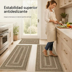📢📢¡40% de descuento por tiempo limitado! 【40*60+40*120cm】⏰Elegante alfombra tejida para pasillo