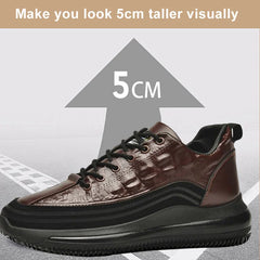 【38-48】2025 nuevas zapatillas de plataforma con patrón de cocodrilo a la moda para hombre