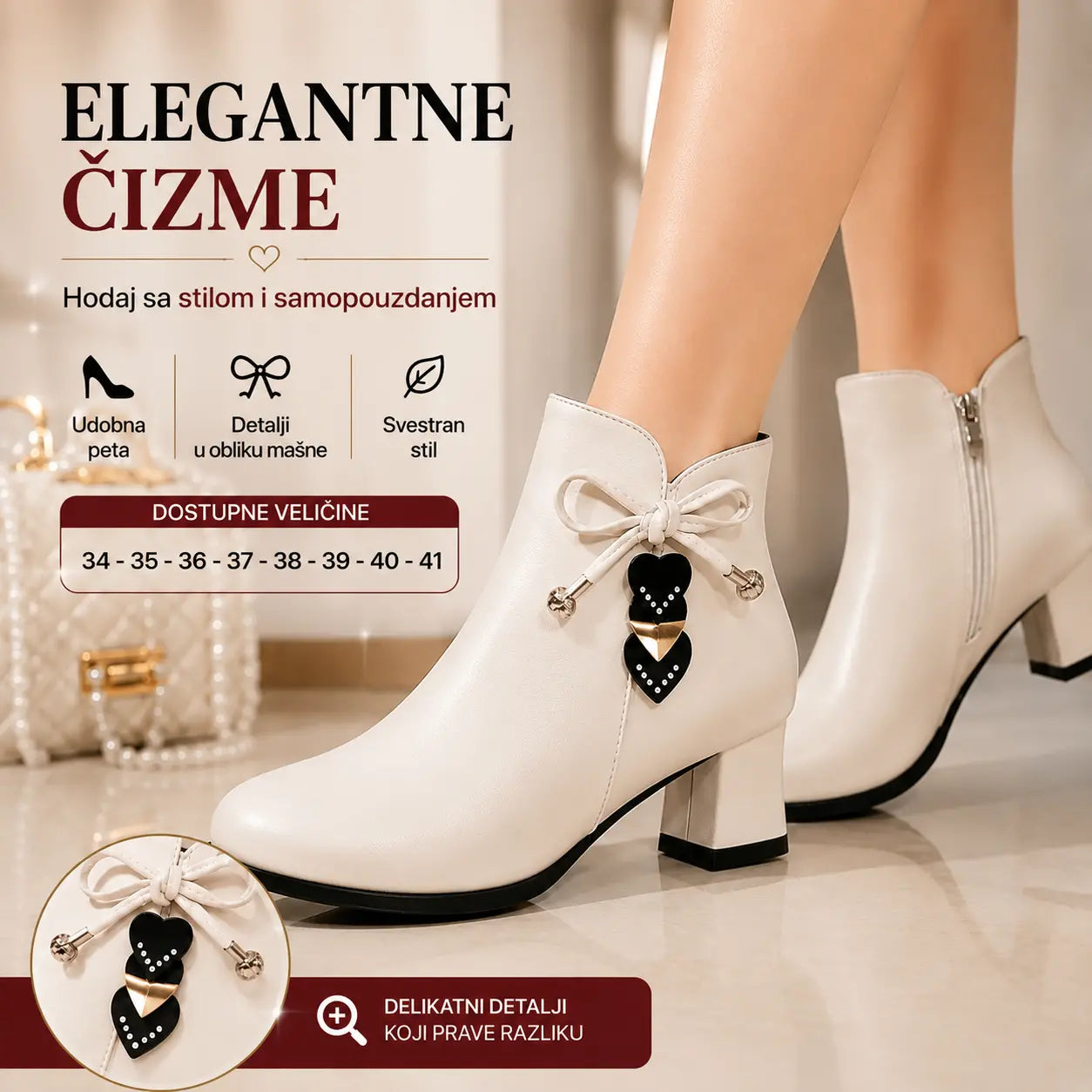 🔥【Veličine 34-41】👢Ženske mekane čizme s bočnim patentnim zatvaračem, jesen i zima 2026