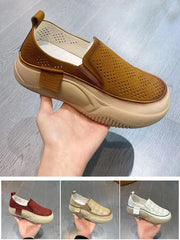 【35-40】👟🎇Zapatos retro de corte bajo con efecto bizcocho para primavera y verano 2025💖