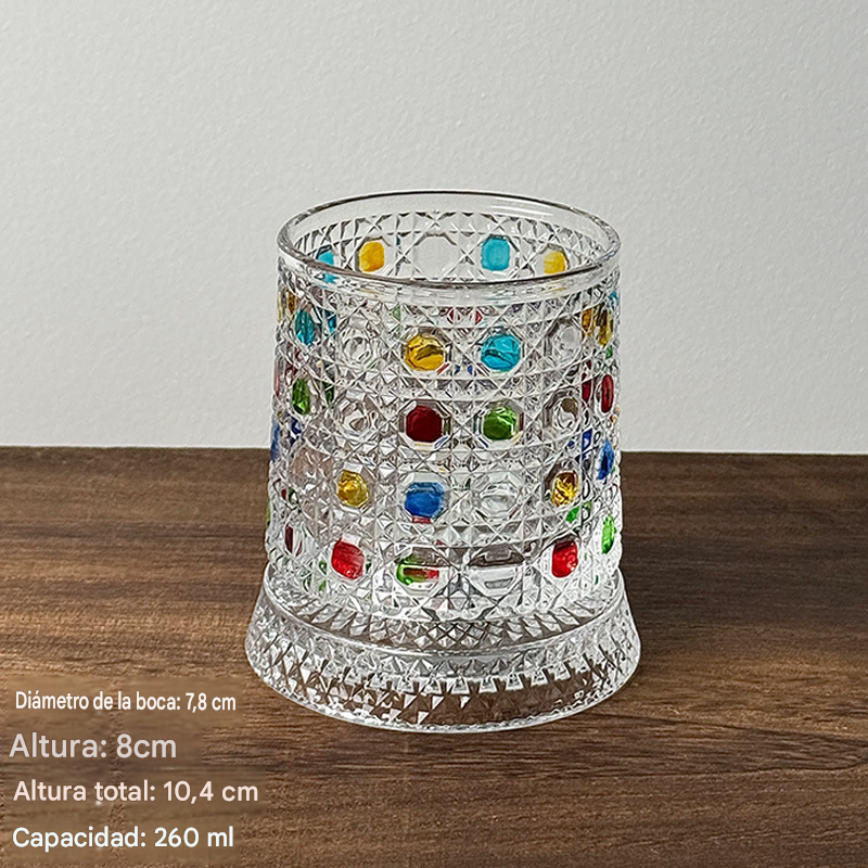 🥃【270ml】💎Vaso de whisky giratorio 360°, vaso de licor antiestrés pintado