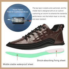 【38-48】Zapatillas italianas de lujo con estampado de cocodrilo