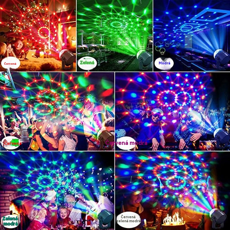 🔥【30% OFF】Bola de discoteca mágica giratoria de colores