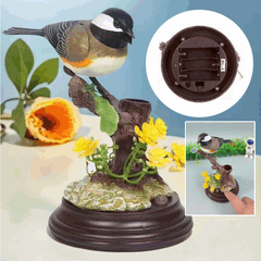 🦜🐦Adornos de pájaros creativos, lindos y controlados por voz para decoración de escritorio de habitación.