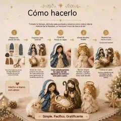 ✨ Kit de costura para hacer un belén de patchwork (incluye materiales de costura)
