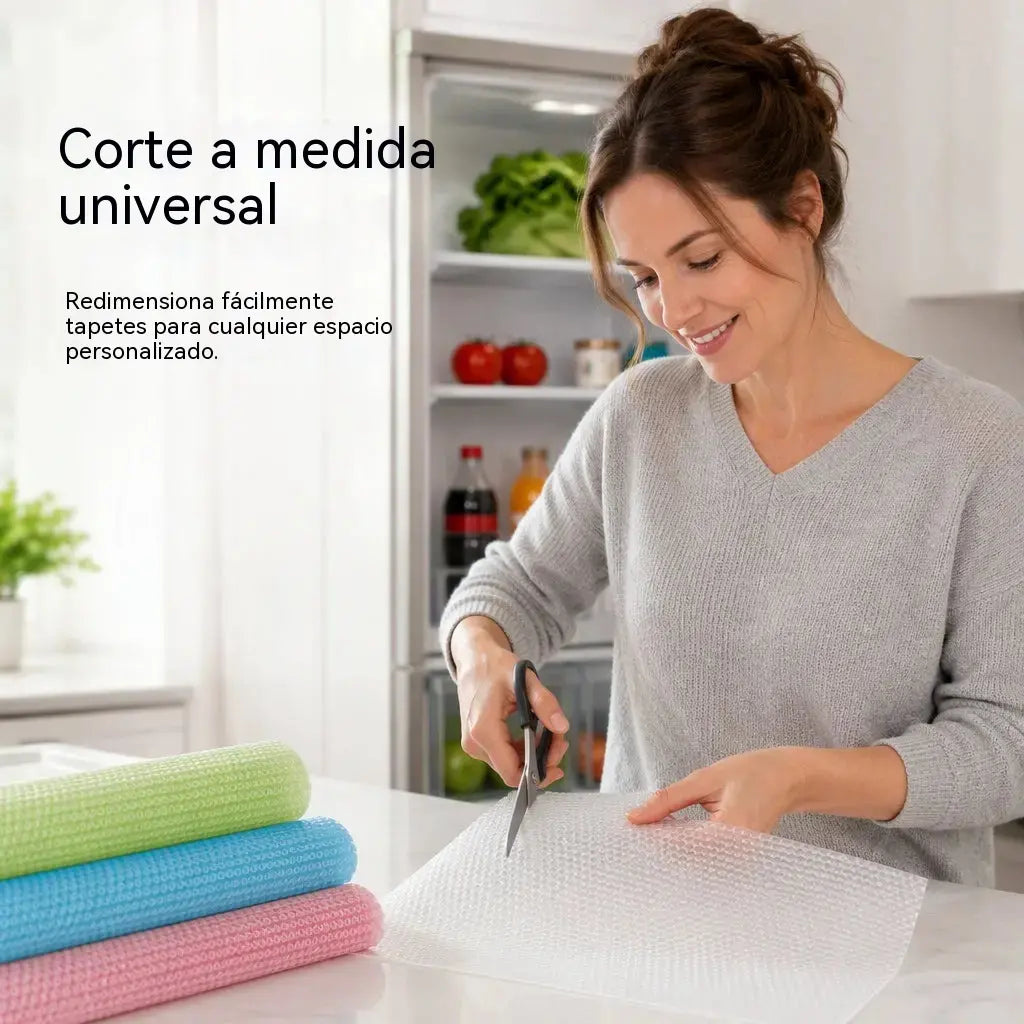 8 piezas 🧊🛡️ Protectores impermeables para estantes de refrigerador — Antideslizantes, fáciles de limpiar y aptos para contacto con alimentos — Mantén los estantes ordenados y frescos ✨
