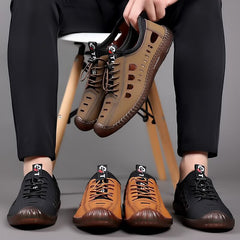 💥🎁【39-44】2025 nuevo verano transpirable fondo hueco suave zapatos casuales de los hombres