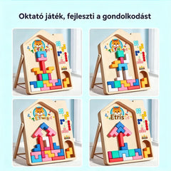 👶🌈🧩Vegyél egyet, a másodikat ajándékba kapod!🔥Tetris-stílusú kirakóelemek – fejlesztőjátékok agytornához és kognitív fejlődéshez.