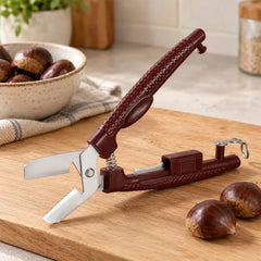 🌰 Herramienta multifunción para abrir y pelar castañas ✂️ | Corte en cruz rápido · Cuchilla dentada · Ranura antideslizante · Seguro y fácil de usar 🛡️