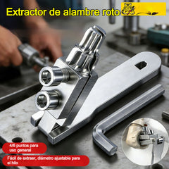 🔧 4/6 Herramienta portátil de alta dureza para desmontar grifos y válvulas angulares - extractor de alambre roto