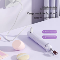 💅Lima de uñas eléctrica 2 en 1 con lámpara LED (lámpara de secado + 5 cabezales de pulido)