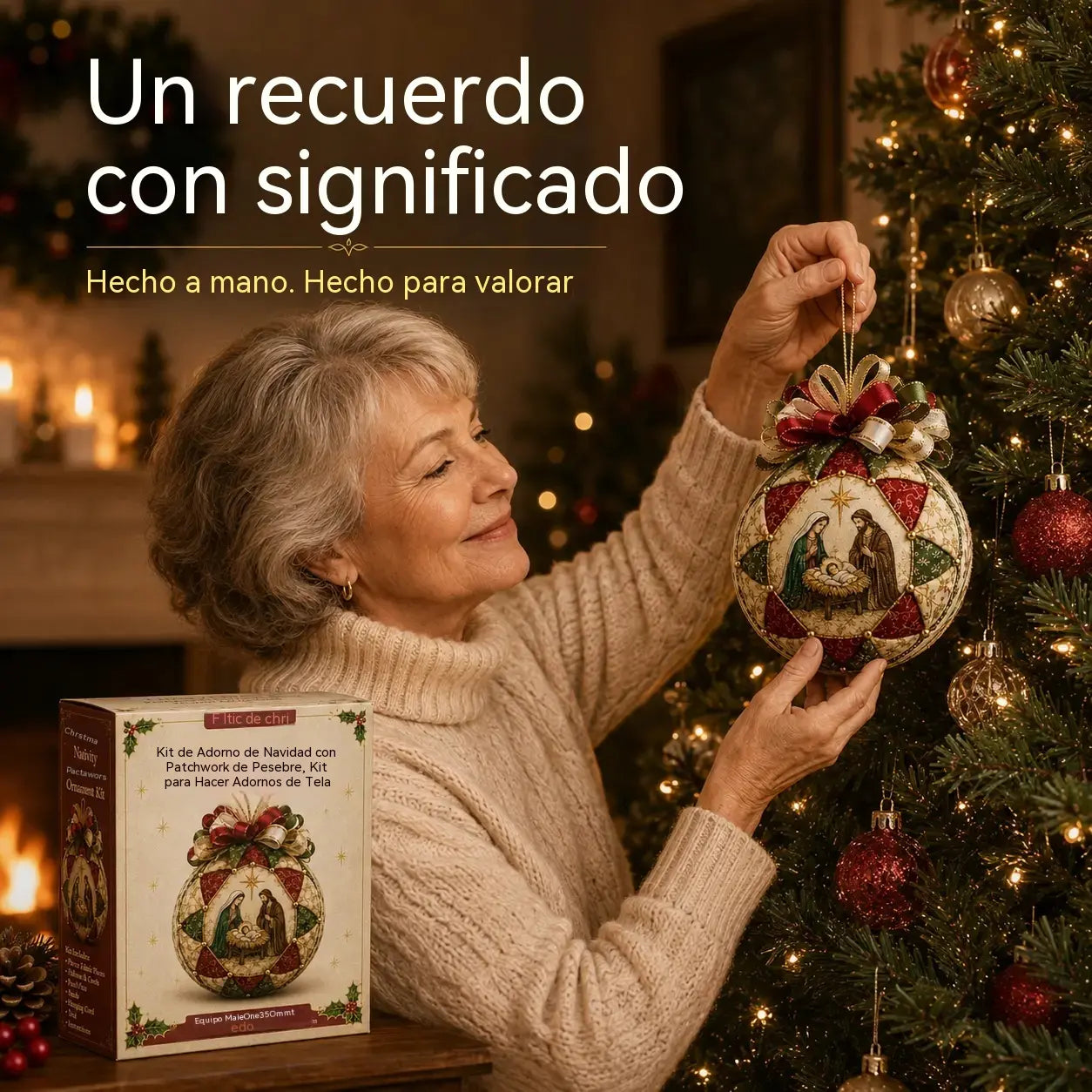 🎄✨ ¡Especial de Navidad! Kit de decoración navideña de patchwork para el Nacimiento de Jesús: ¡crea exquisitos recuerdos hechos a mano! 🎁🙏