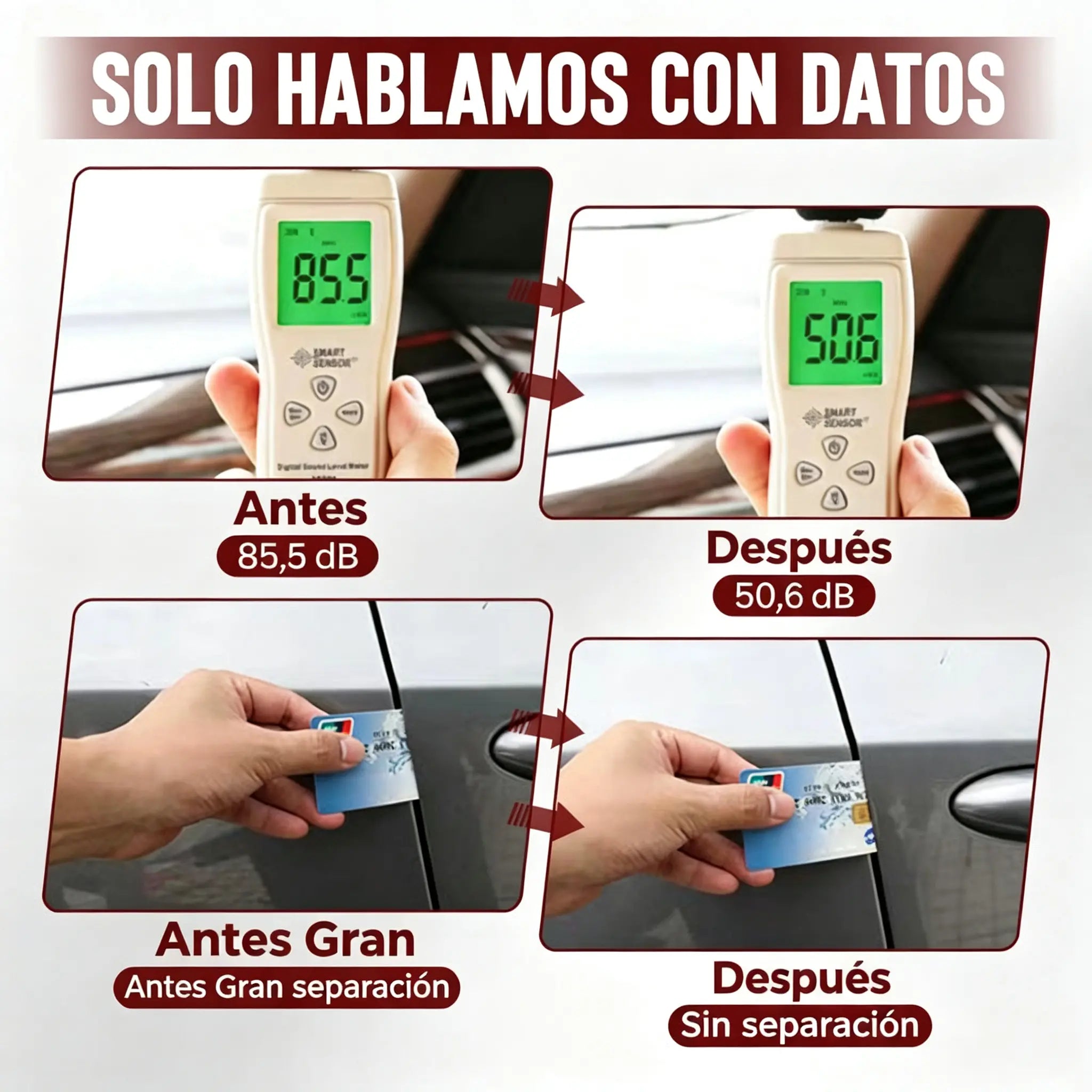 🚗🔇 Tira de Sellado Automotriz de 5 Orificios | Aislamiento Acústico, Antipolvo e Impermeable | Con Adhesivo para Puertas, Capó y Maletero ✨