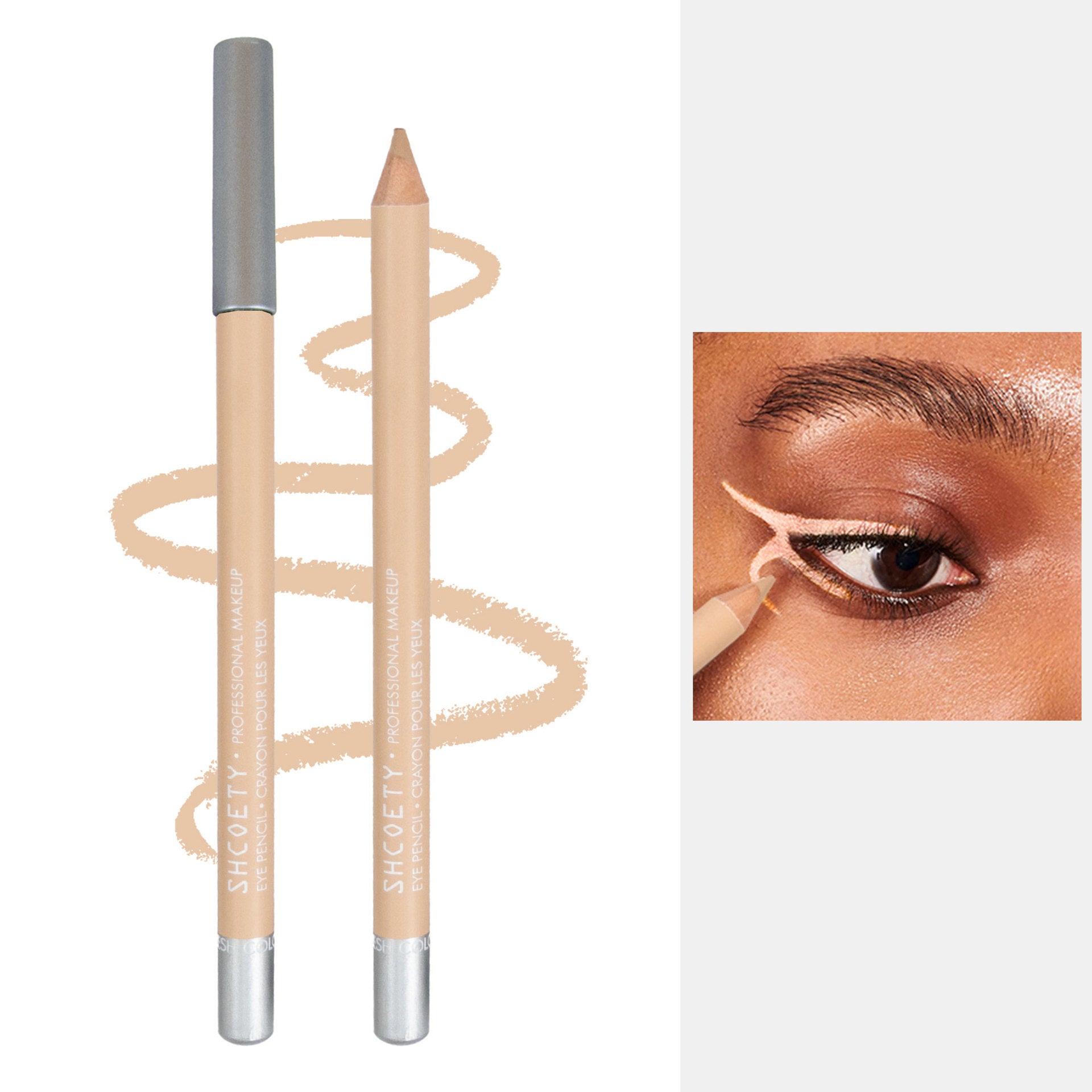 🔈🔈¡50% DE DESCUENTO AHORA!💜5 piezas por 25 euros💜Delineador de ojos de madera, resistente al agua, de larga duración y resistente al agua.