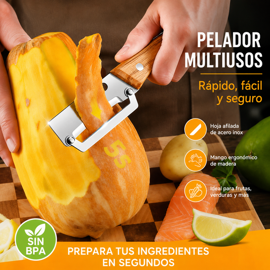💥Compra uno y llévate otro gratis💥🔪Pelador multifuncional de acero inoxidable🧅