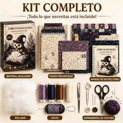 🦉🧵 Kit de Costura DIY – Caja de Pañuelos Acolchada con Diseño de Búho 🧻✨