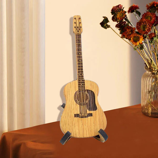 🎸【2 piezas 30 euros】Caja de púas de madera para guitarra acústica