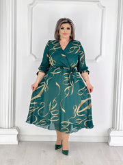 🔥✨【Novedades de otoño】【S-5XL】❤️Vestido de gasa de alta calidad