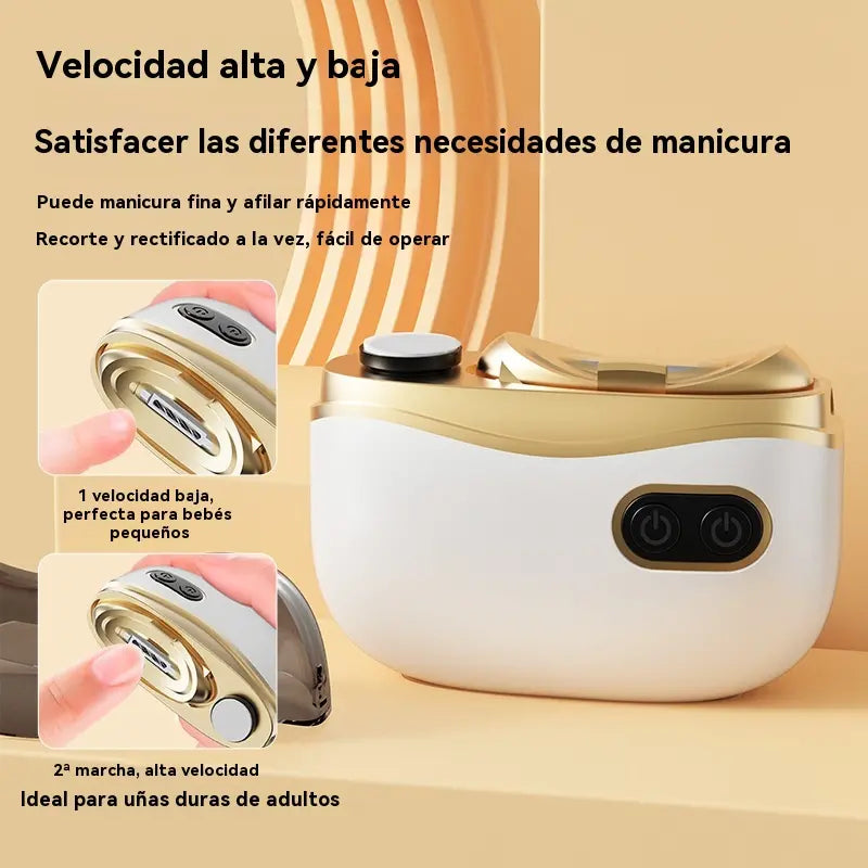 ✂️💅 Lima de uñas eléctrica multifuncional, cortauñas eléctrico con protección antipellizcos🔥