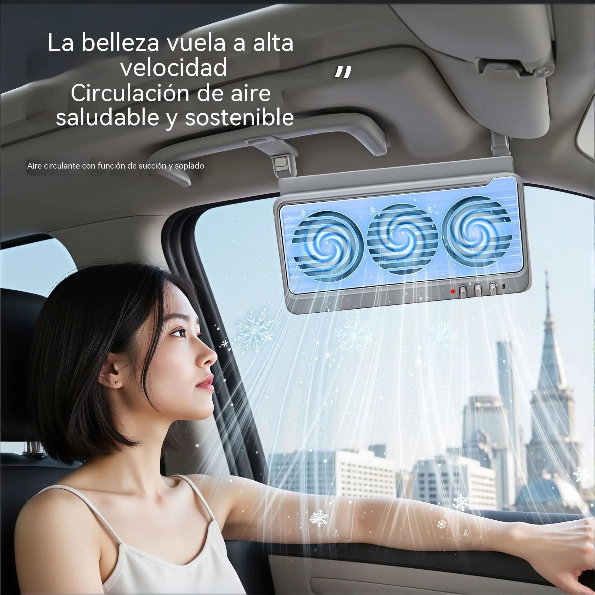 Ventilador de escape del coche, ventilador de circulación de aire, ventilador de extracción de humos