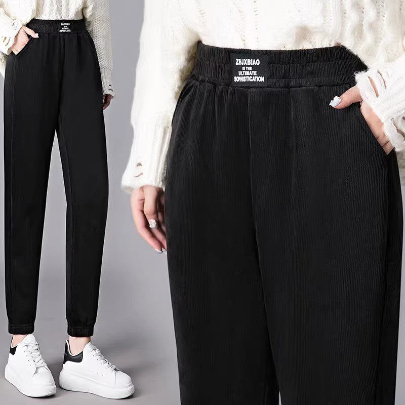 【💥Oferta especial💥】【M-3XL】Pantalones casuales de punto elástico para mujer nuevos