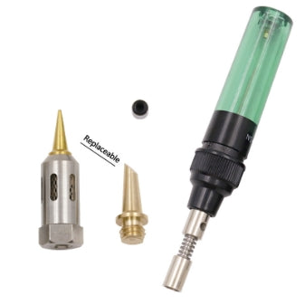 💥【 incluye cuerpo principal + 3 * conectores】🧰Pequeño soldador de gas portátil 4 en 1 herramienta de soldadura
