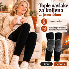 【1 par】🦵 Topli zimski štitnici za koljena · Izuzetno dugi model s mekanom podstavom · Produžena zaštita za koljena i noge!