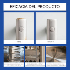 🔥【Paquete de 2】✨ Spray eliminador de óxido: Elimina sin esfuerzo el óxido de piezas mecánicas y superficies de utensilios de cocina, devolviéndoles un aspecto como nuevo.