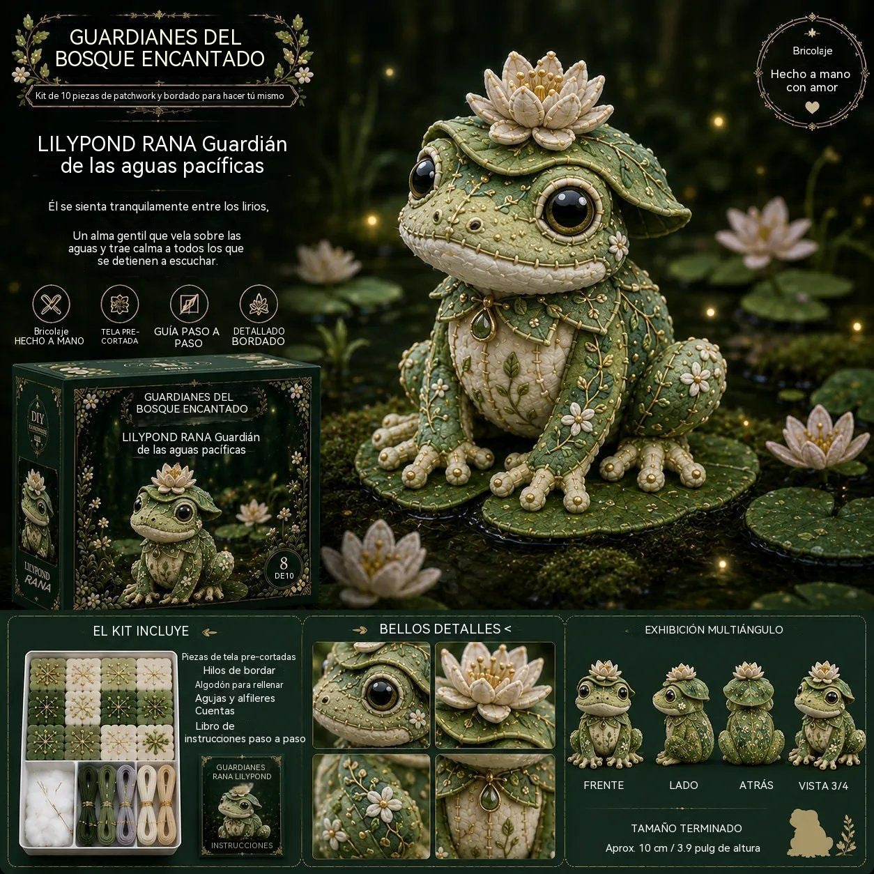 🔥¡Último día! ✨Kit DIY Guardián del Bosque Mágico: crea tu propio compañero único del Bosque Mágico 🧵🦉🦊🦌